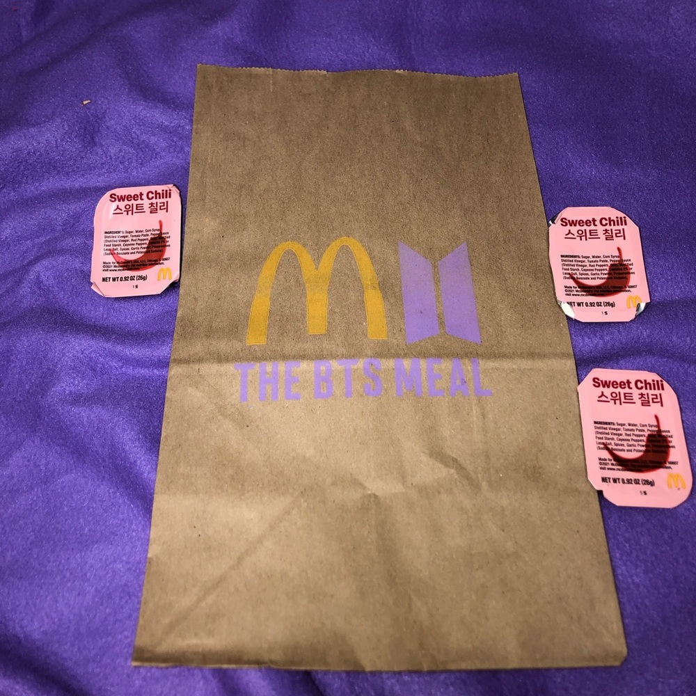 BTS Mcdonald’s meal bag, (UN-USED) (PERFECT)